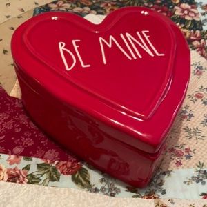 Rae Dunn ceramic heart jar